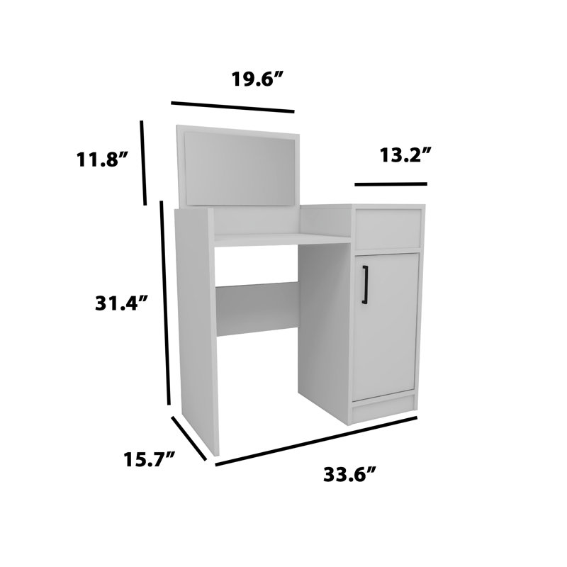 Millisent Vanity, White