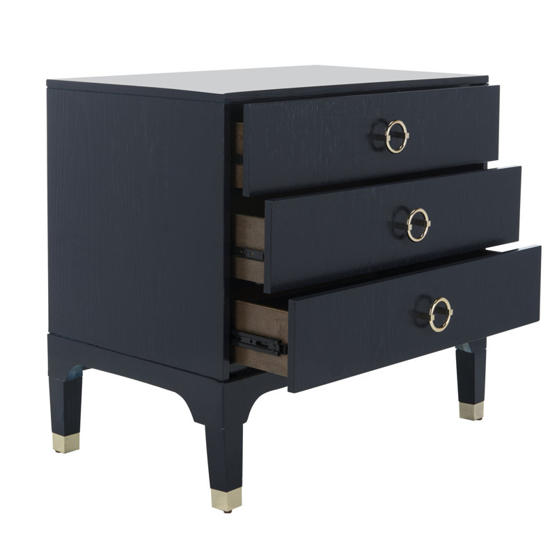 Longhin 30'' W Nightstand, Navy
