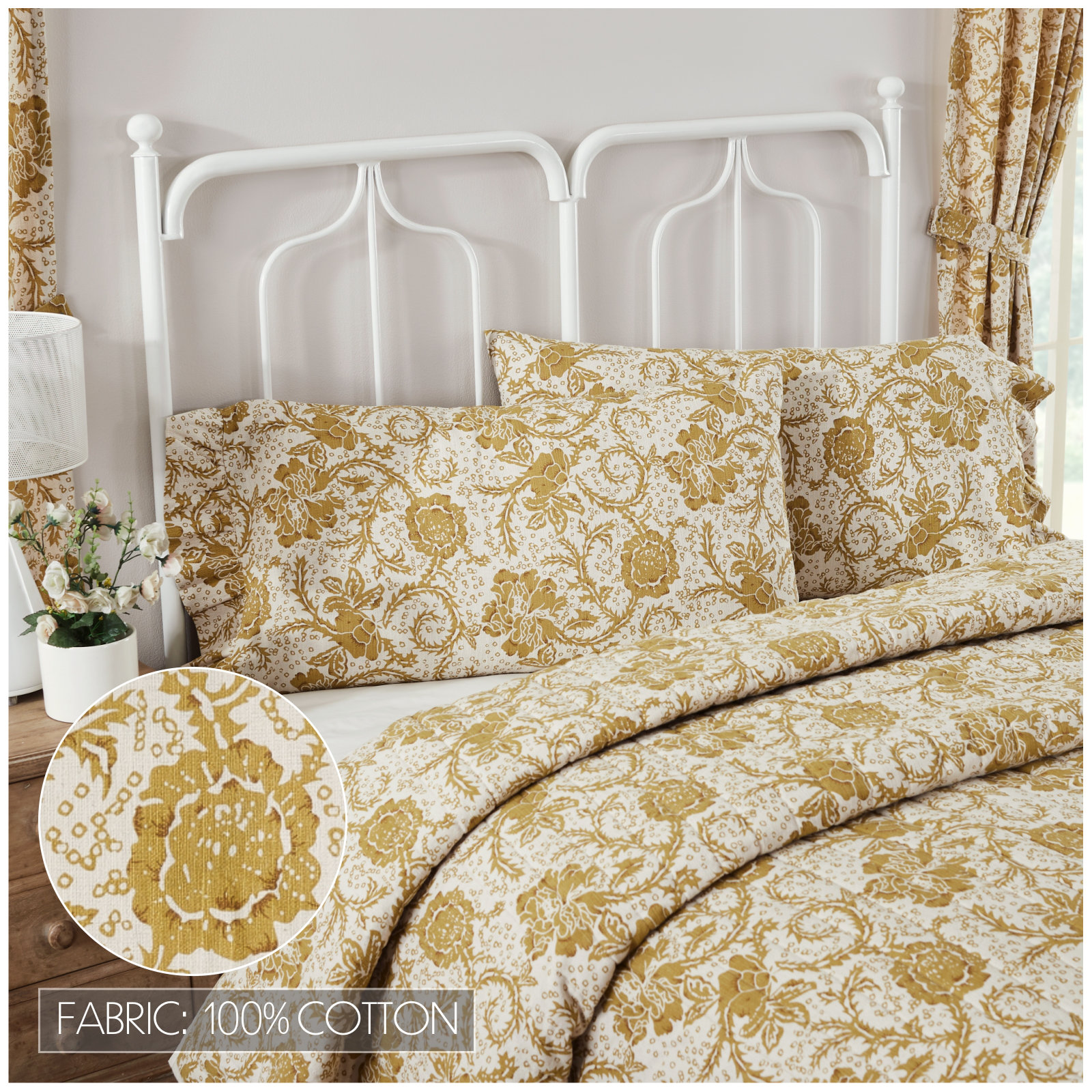 100% Cotton - Set of 2, King