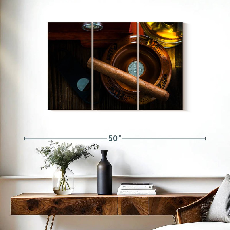 Senne Unlit Cuban Cigar, 24" H x 38" W