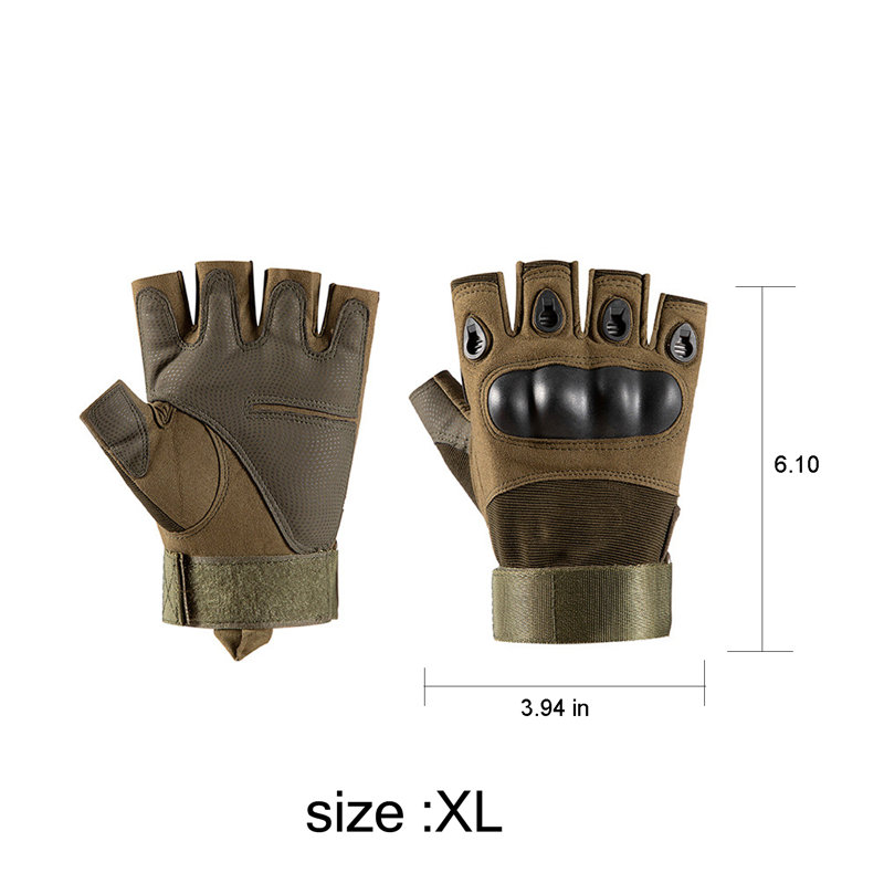Gants demi-doigts Workout XL - vert