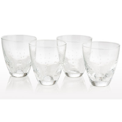 Rain Drop 8oz. Handmade Drinking Glass Set