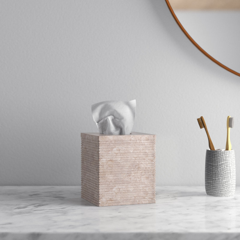 Vici Marble Tissue Box Cover