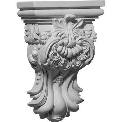 Endurathane Hillsborough Corbel, 5 3/8"W x 2 1/2"D x 7 3/4"H, Factory Primed (4-Pack)