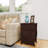 Cliffton End Table with Drawer - Sofa Side Table with Storage Cabinet - Traditional Wooden Nightstand for Bedroom or Living Room