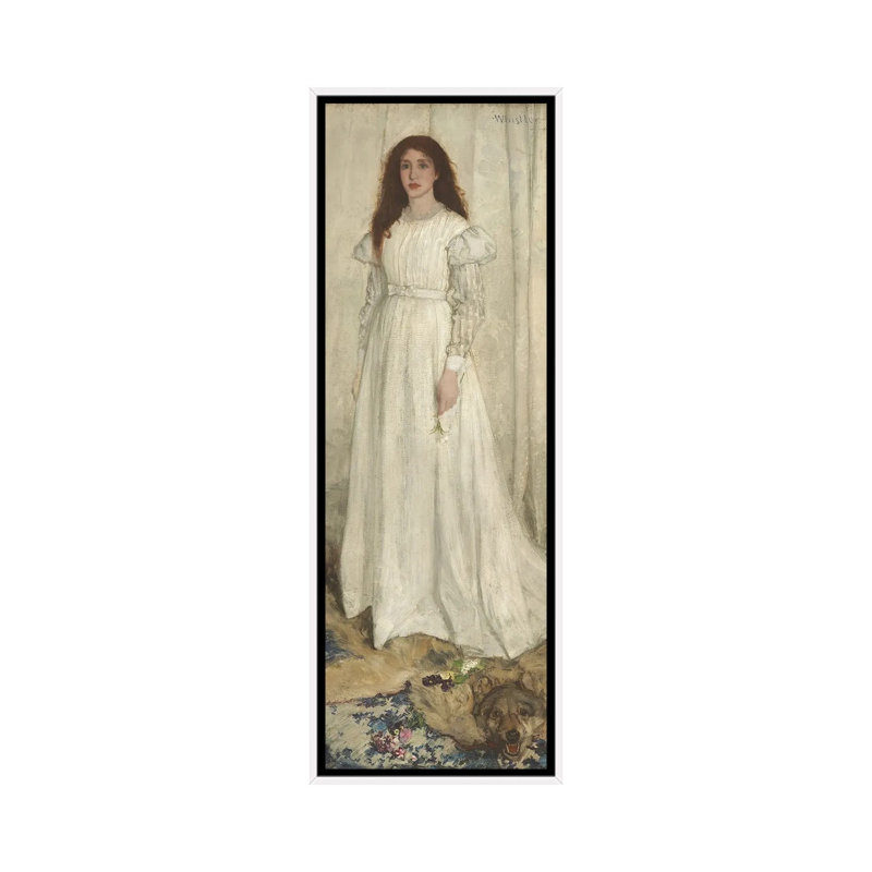 Print, 91.44 cm H x 30.48 cm W x 4.445 cm D, White