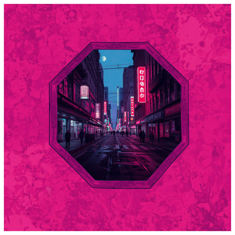 Rideaux de douche Pink Cityscape, L 70 po x H 84 po