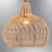 Cassen Elegant Oak Chandelier, 15.7 in Diameter x 47.2 in Height | Durable Plastic Body, Energy Saving 24W Socket | Assembled, Stylish Lighting for Home Decor | IP20 Rated, Perfect for Living Room & Dining Areas