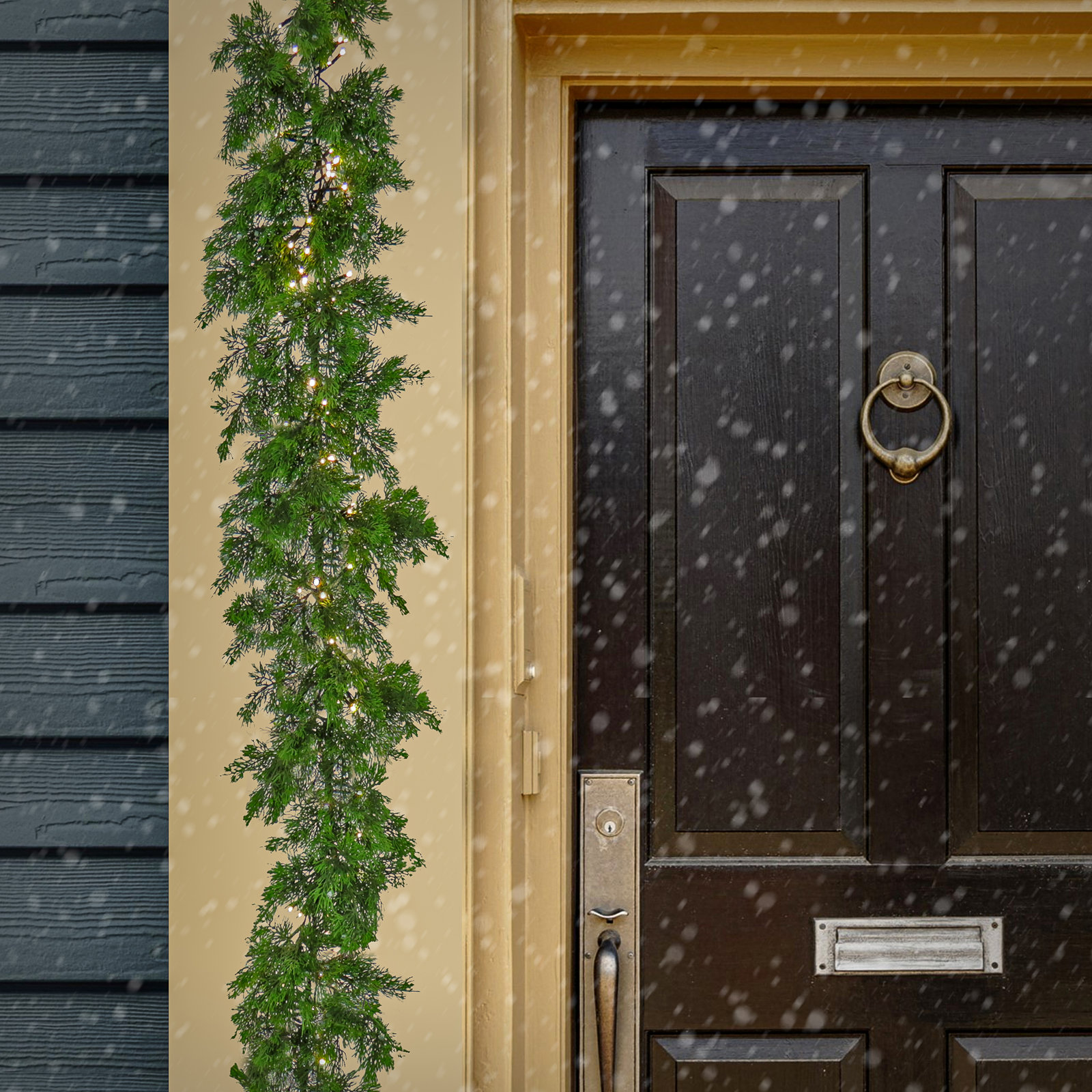 108" Pre-Lit Cedar Christmas Garland