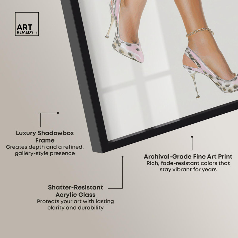 «Chain Reaction Chic Shadowbox Print» par Art Remedy, Noir, H 16 po x l 11 po
