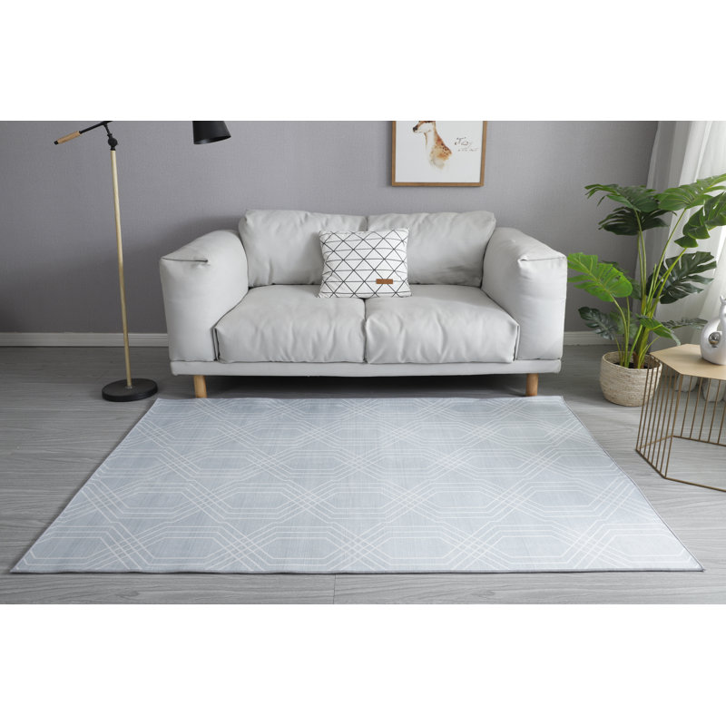 Eswer Geometric Indoor Rug, Rectangle 4' x 6'