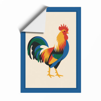 Standing Rooster Mid-Century - Print