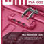 Ensemble de 6 valises avec sacs de voyage, valises rigides extensibles avec roulettes TSA Lock, rose rouge