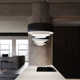 Modern Tiers Single Light Metal Dimmable LED Pendant