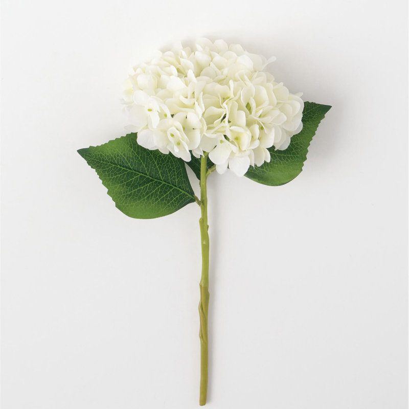 Tige d'hortensia blanche 17,5 po