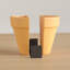 Natural Modern Plastic Non-Skid Bookends