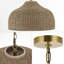 Aaroosh 1 - Light Brown/Brass Gold Pendant