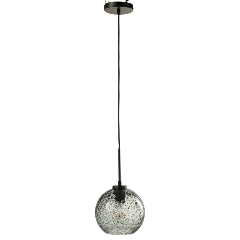 1 - Light Sphere Pendant, 162cm H x 21cm W x 21cm D, Grey