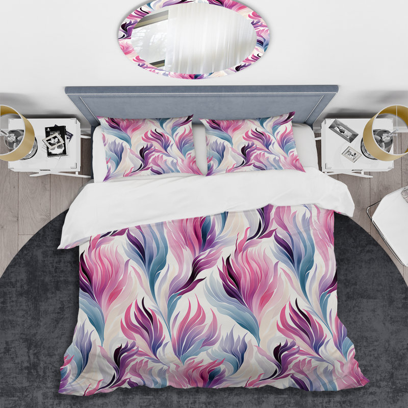 Ensemble de housse de couette Miludia, Housse de couette pour grand lit et 2 taies décor