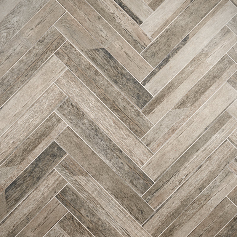 Carreau de mur et de plancher en porcelaine 4 po x 24 po, Olive