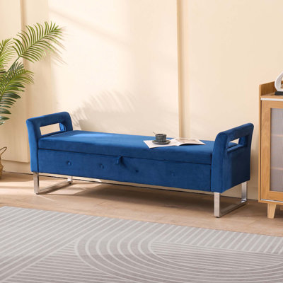 Banc de rangement capitonné l 67,89 po