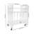 Record Player Stand Clear Acrylic 3-Tier Rolling Vinyl Storage Rack with Wheels