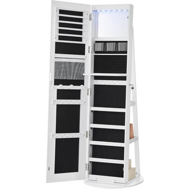 Red Barrel Studio® 18.5'' Wide Free-standing Jewelry Armoire with Mirror &  Reviews