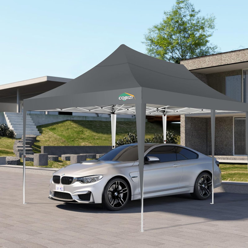 10x20 Pop Up Canopy with 6 Sidewalls, Conical Canopy Tent 10×20 with 3 Adjustable Height Waterproof, UV-Resistant with Carry Bag, Stakes, Ropes for Parties, Commercial, (Frame Upgraded)