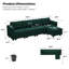 Canapé modulaire rembourré 116,6 po Soneson-608764767