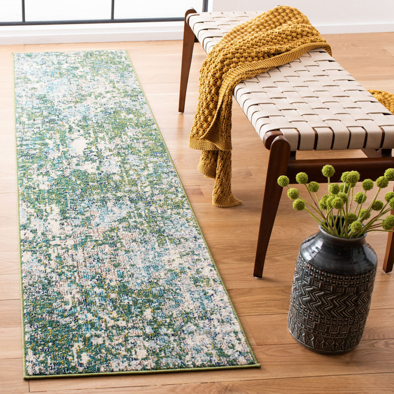 Tapis performance abstraite Hewson, Tapis de couloir 2 pi 2 po x 14 pi