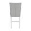Elizaveta Grey Velvet High Gloss Finish Counter Height Chair (Set Of 2)