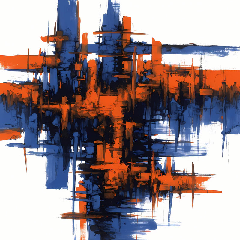 Cross Currents, 54" H x 54" W