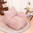 Compression 41.8“W Large Corduroy Bean Bag Chair Filled Memory Sponge-1888231727