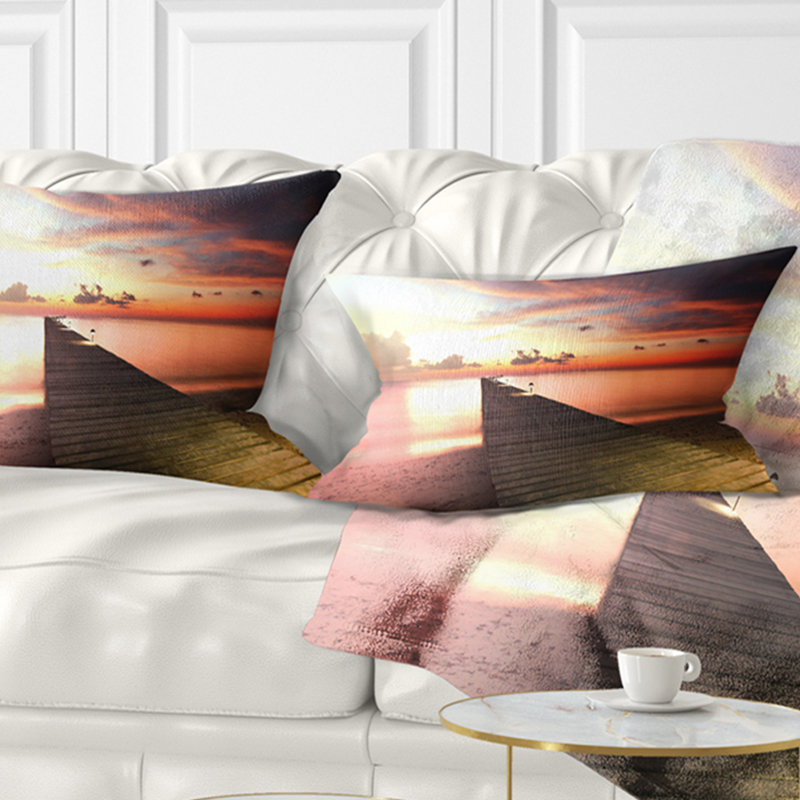 Coussin lombaire boardwalk en bois bridge