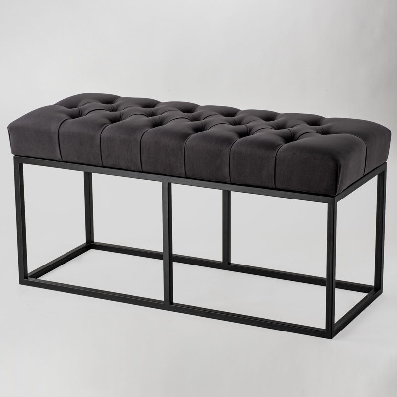 Elhaam Velvet Upholstered Bench, H45 x W120 x D30cm