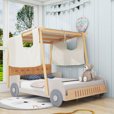 Lit plateforme tapissier Jenrette