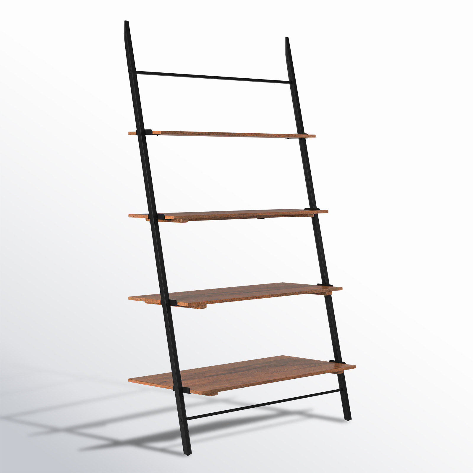 Innes 24 " Mango Bookcase, (4 Shelves) 74" H x 42" W x 18" D, Walnut