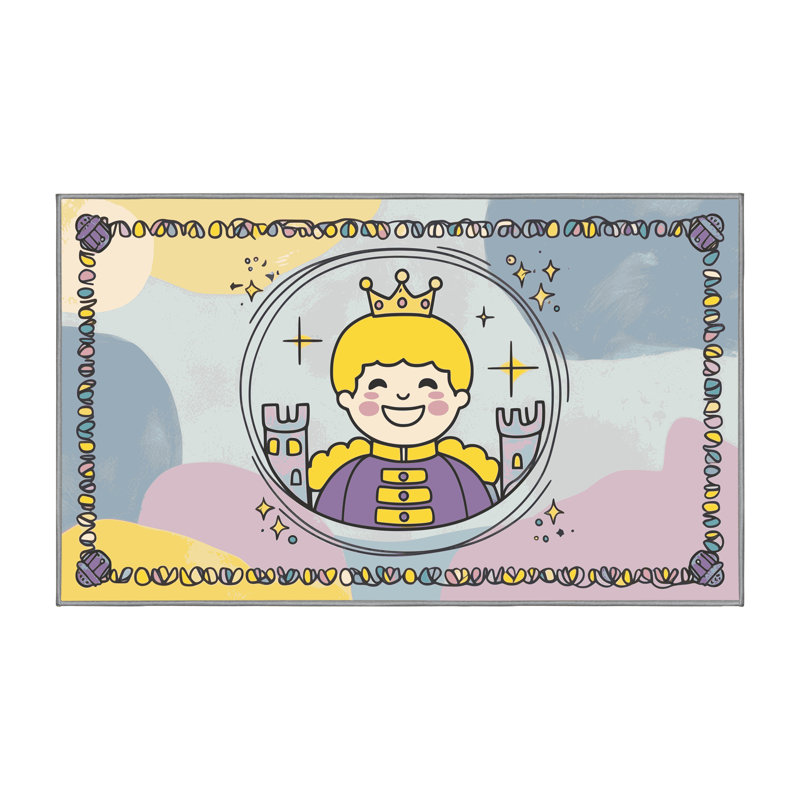 Tapis fantaisie lavable Gemma, Rectangulaire 8 pi x 10 pi