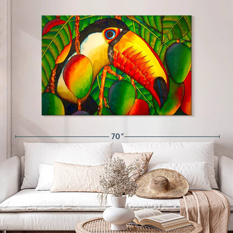 Paradise Toucan, 34" H x 51" W