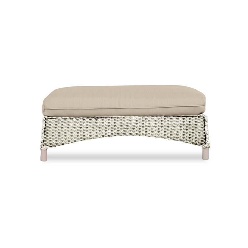Mandalay Outdoor Ottoman, Demo Skyway, Linen