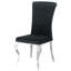 Chaise d'appoint rembourrée en velours Javery-1599590071