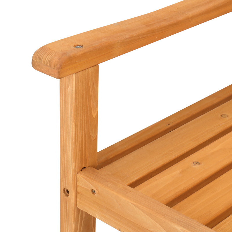 Ashera Solid Wood Fir Outdoor Bench