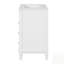 Meuble-lavabo de salle de bain avec lavabo en céramique, conception compacte pour petits espaces, armoire moderne avec 2 tiroirs et tablette réglable-991801651-991801650