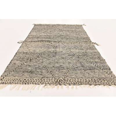 Tapis de couloir noir et blanc Mosser