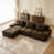 Brown -3Seat+1Ottman est en rupture de stock