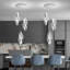 1-light Modern Acrylic Dimmable Chandelier Black-1026017431-1026017432-1026017439