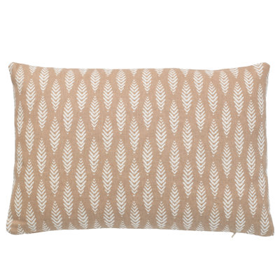 Geometric Cotton Blend Reversible Throw Pillow