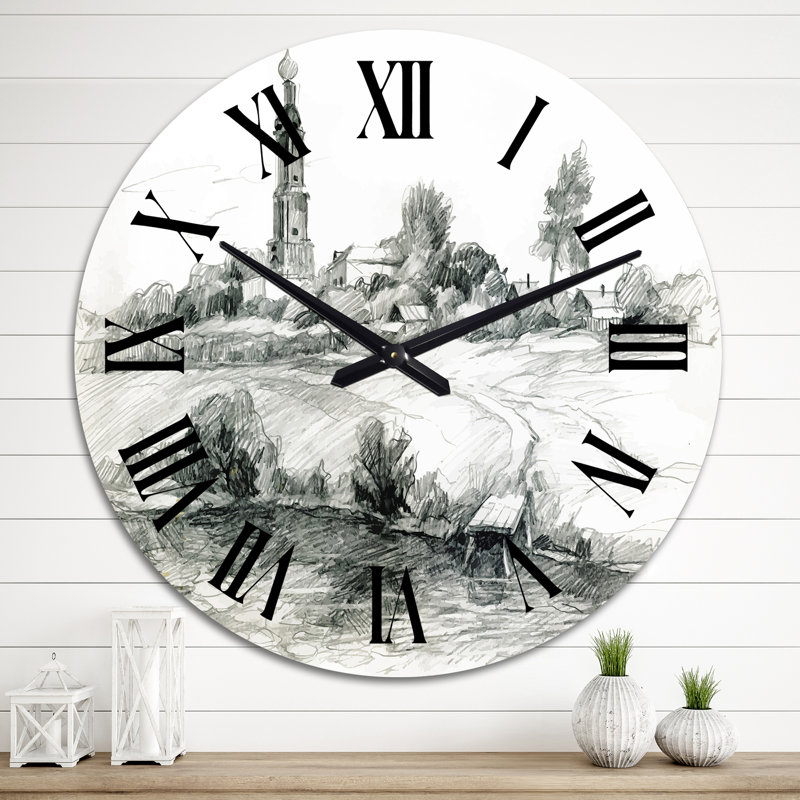 Horloge murale surdimensionnée, Grand