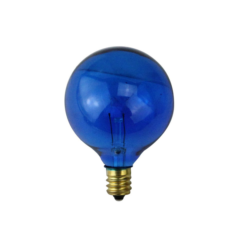 Ampoules de Noël de remplacement, H 4 po x l 10 po x P 10 po, Bleu