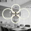 Modern 4-ring Dimmable Integrated Led Flush Mount Ceiling Light With Remote Control-851399715